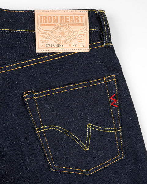 Iron Heart IH-634S-UHR 21/23oz selvedge denim jeans available at Rugged Gentlemen Shoppe