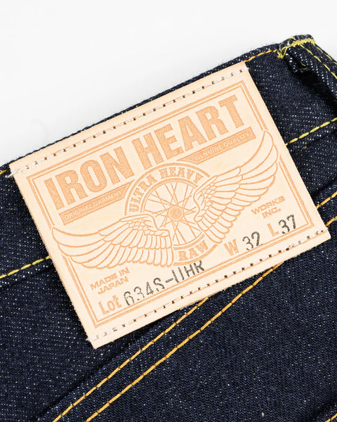 Iron Heart IH-634S-UHR 21/23oz selvedge denim jeans available at Rugged Gentlemen Shoppe