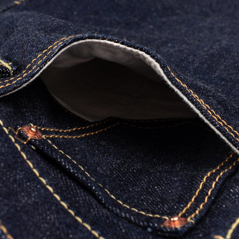 Iron Heart IH-634S-18 in 18oz vintage selvedge denim jeans available at Rugged Gentlemen Shoppe