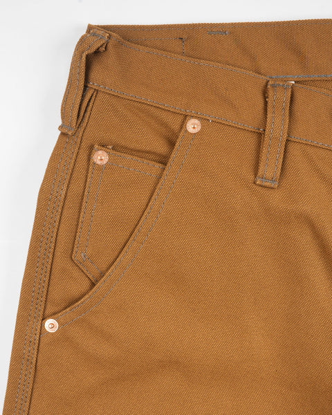 Iron Heart IH-743-BRN 17oz Duck Cargo Pants Brown in Rugged Gentlemen Shoppe