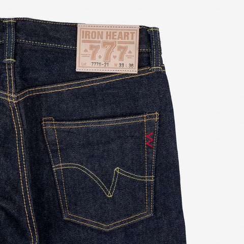 Iron Heart IH-777S-21 in 21oz selvedge denim jeans available at Rugged Gentlemen Shoppe