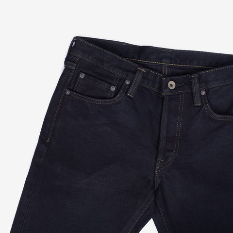 Iron Heart IH-777S-21od in 21oz indigo overdyed black selvedge denim jeans available at Rugged Gentlemen Shoppe