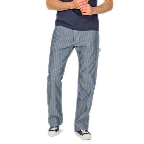 Iron Heart IH-830-IND herringbone pants indigo in 10.5oz available at Rugged Gentlemen Shoppe