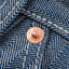 Iron Heart IH-830-IND herringbone pants indigo in 10.5oz available at Rugged Gentlemen Shoppe