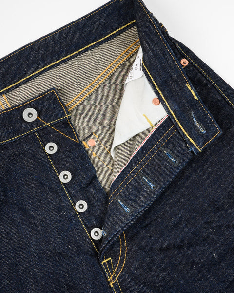 Iron Heart IH-888N in 17oz natural indigo selvedge denim jeans available at Rugged Gentlemen Shoppe