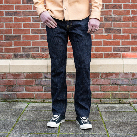 16oz Slubby Selvedge Denim Relaxed Tapered Cut Jeans IH-888S-SLB - Indigo