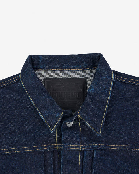 Ironheart IHJ-139-IND selvedge denim type II jacket 19oz collar close-up in Rugged Gentlemen Shoppe Singapore