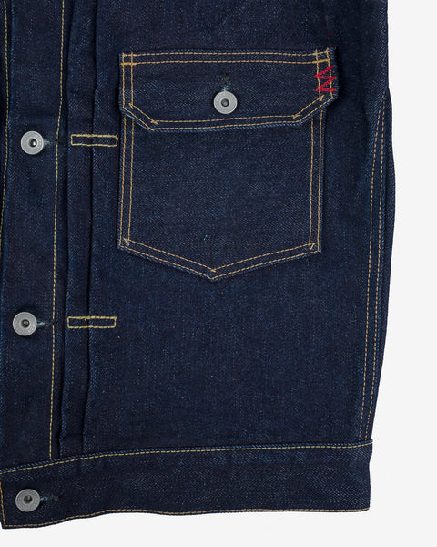 Ironheart IHJ-139-IND selvedge denim type II jacket 19oz pocket close-up in Rugged Gentlemen Shoppe Singapore