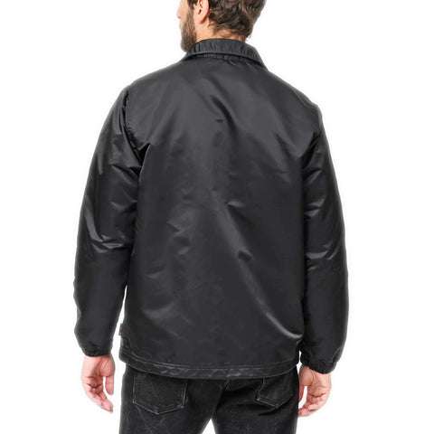 Iron Heart IHJ-160-BLK nylon coach jacket of 4.8oz in Black available at Rugged Gentlemen Shoppe