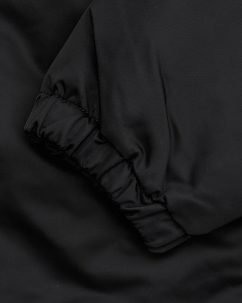 Iron Heart IHJ-160-BLK nylon coach jacket of 4.8oz in Black available at Rugged Gentlemen Shoppe