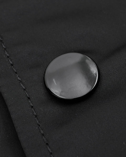 Iron Heart IHJ-160-BLK nylon coach jacket of 4.8oz in Black available at Rugged Gentlemen Shoppe