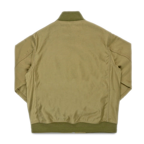 Iron Heart IHM-52-KHA 12oz Whipcord Tanker Jacket in Khaki back view available at Rugged Gentlemen Shoppe
