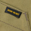 Iron Heart IHM-52-KHA 12oz Whipcord Tanker Jacket in Khaki close-up brand label view