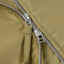 Iron Heart IHM-52-KHA 12oz Whipcord Tanker Jacket in Khaki close-up zipper view
