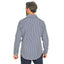 Iron Heart IHSH-07-IND hickory stripe western shirt back view model wearing in Rugged Gentlemen Shoppe Singapore