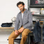 Iron Heart IHSH-07-IND hickory stripe western shirt front view lifestyle model wearing in Rugged Gentlemen Shoppe Singapore