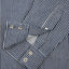 Iron Heart IHSH-07-IND hickory stripe western shirt sleeve open up view in Rugged Gentlemen Shoppe Singapore