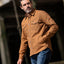 Iron Heart IHSH-422-BRN 17oz Cotton Duck CPO Shirt available at Rugged Gentlemen Shoppe Singapore