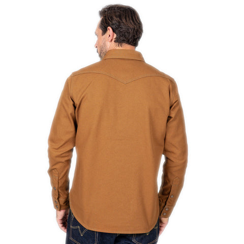 Iron Heart IHSH-422-BRN 17oz Cotton Duck CPO Shirt available at Rugged Gentlemen Shoppe Singapore