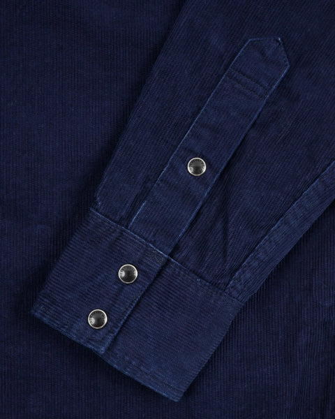 Iron Heart IHSH-438-IND in 7.5oz selvedge corduroy western shirt available at Rugged Gentlemen Shoppe