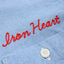 Iron Heart IHSH-447-SAX cotton linen open collar short sleeve shirt in sax blue in 5oz available at Rugged Gentlemen Shoppe