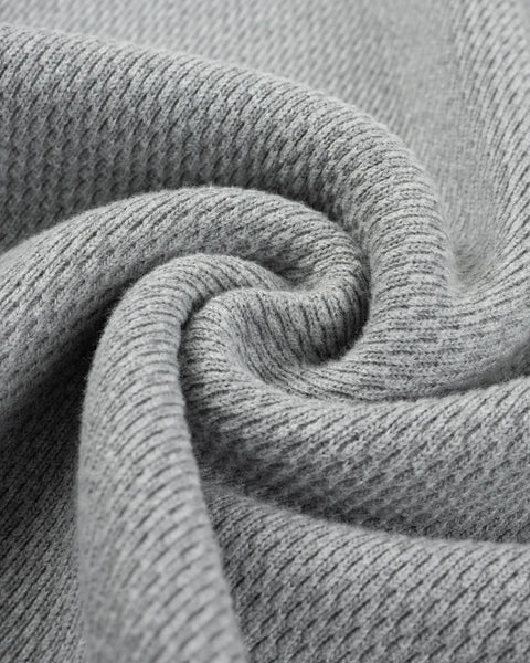 Iron Heart IHSW-86-GRY Heavyweight Thermal Crew Neck Sweater in grey available at Rugged Gentlemen Shoppe