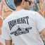 Iron Heart graphic t-shirt crafted from 7.5oz loopwheel cotton T-SHIRT in Japan
