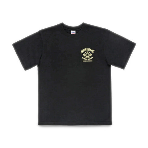 Iron Heart IHT-2603-BLK 7.5oz Loopwheel Cotton Graphic T-Shirt Made in Japan available at Rugged Gentlemen Shoppe Singapore