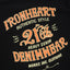 Iron Heart IHT-2603-BLK 7.5oz Loopwheel Cotton Graphic T-Shirt Made in Japan available at Rugged Gentlemen Shoppe Singapore