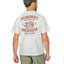 Back graphic detail on Iron Heart IHT-2603-WHT 7.5oz loopwheel t-shirt made in Japan