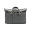 OGL 9981 tumbled full-grain leather fold-down zipper briefcase in black handmade in Singapore