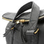 Reinforced leather handles with premium hardware on handmade leather briefcase
