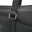 Close-up of premium tumbled full-grain leather texture on OGL 9981 tote bag