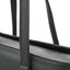 Reinforced leather handles with premium stitching on handmade leather tote bag