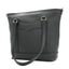 Premium full-grain leather tote bag showing structured silhouette and spacious design