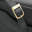 Solid brass hardware detail on OGL 9981 handmade leather handbag