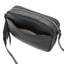 Front pocket detail on handmade full-grain leather handbag