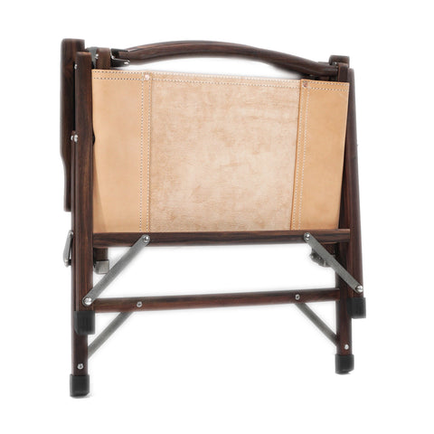 OGL Kermit wooden chair V1 in vegetable tanned leather, handcrafted folding chair with wooden frame for camping
vegetable tanned leather Kermit chair wooden folding design outdoor handcrafted