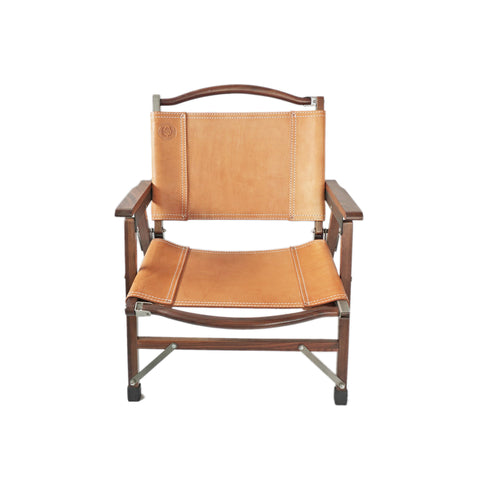 OGL Kermit wooden chair V1 in vegetable tanned leather, handcrafted folding chair with wooden frame for camping
vegetable tanned leather Kermit chair wooden folding design outdoor handcrafted