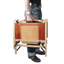 OGL Kermit wooden chair V2 in glazed leather, premium handcrafted folding chair wood frame glazed leather Kermit chair brown wooden folding chair outdoor lifestyle