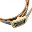 Obbi Good Label Single-Prong Concho Belt in hand-dyed black vegetable-tanned leather with solid brass conchos and brass garrison buckle