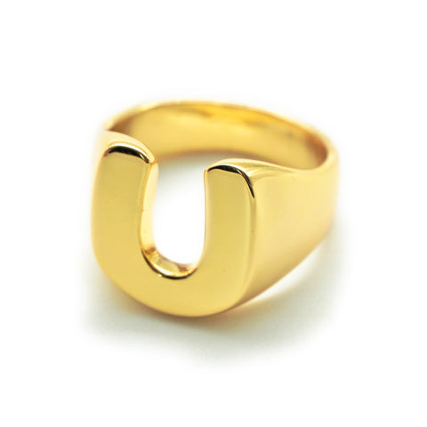 Obbi Good Label handmade brass horseshoe ring for men in solid brass in Rugged Gentlemen Shoppe Singapore