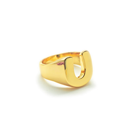 Obbi Good Label handmade brass horseshoe ring for men in solid brass in Rugged Gentlemen Shoppe Singapore