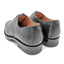 Back view of OGL BRAVE plain-toe Derby shoe showing black horsehide leather, welt stitching and Dr. Sole heel