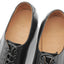 Natural leather OrthoLite insoles with embossed OGL branding inside premium horsehide Derby shoes
