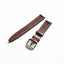 Hand-stitched Buttero leather watch strap handmade by Obbi Good Label using traditional saddle stitching techniques
