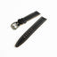 Hand saddle stitched Horween Shell Cordovan watch strap showing traditional leather craftsmanship
