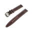 Hand-stitched Horween Shell Cordovan watch strap handmade by Obbi Good Label using traditional saddle stitching techniques