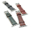 Japanese Shinki Hikaku shell cordovan Apple Watch strap handmade by Obbi Good Label for Apple Watch and Apple Watch Ultra showing detail