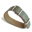 OGL Squadron Straps Blenheim NATO Strap in olive vegetable-tanned leather close-up designed for field watches and mechanical watches
